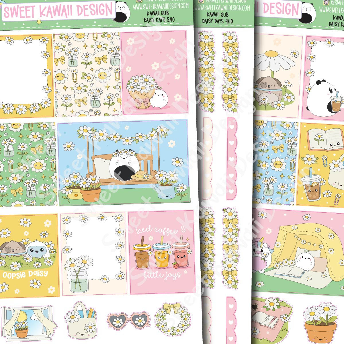 Sweet Kawaii Designs - Daisy Days | April 2026 Kawaii Kit Subscription