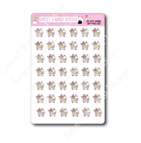 Kawaii Konnie - Christmas Cart | Sticker Sheet