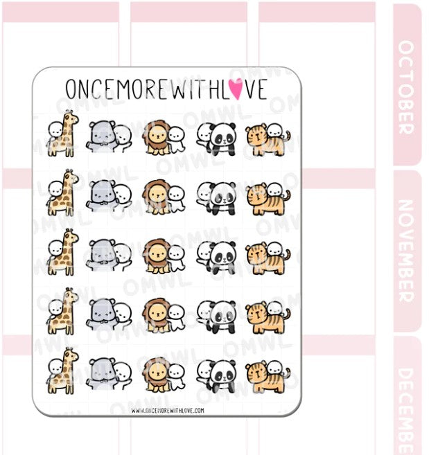 Zoo Animals | Sticker Sheet
