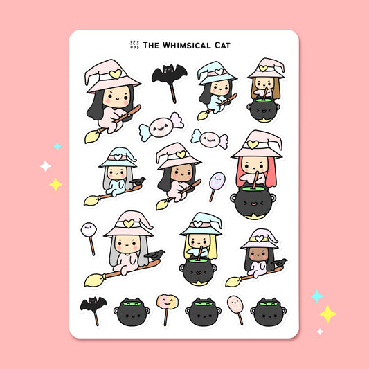 Kawaii Witch | Sticker Sheet