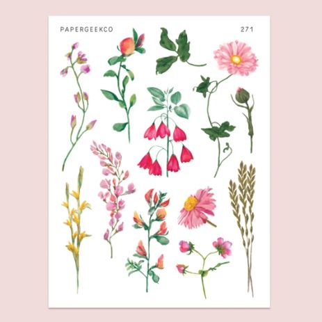 Pretty Bloom | Sticker Sheet