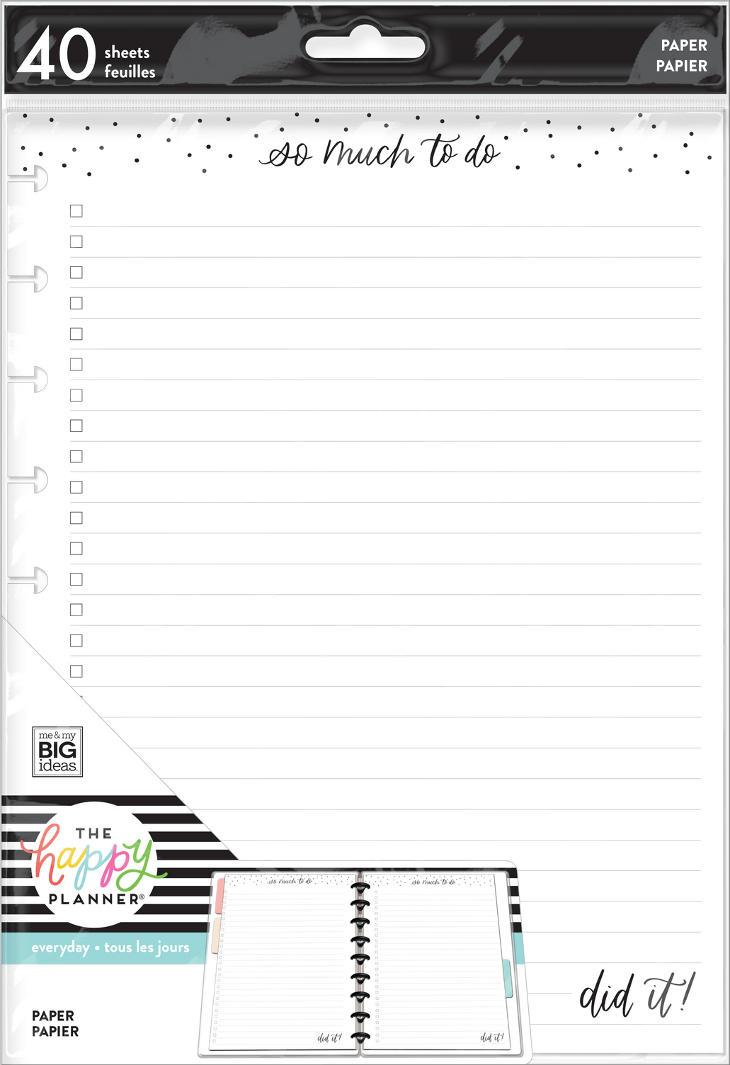 Checklist Classic Lined Classic Filler Paper