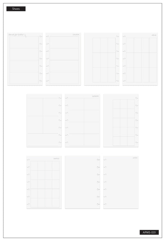 Clear Sticker Planning Guide - Mini