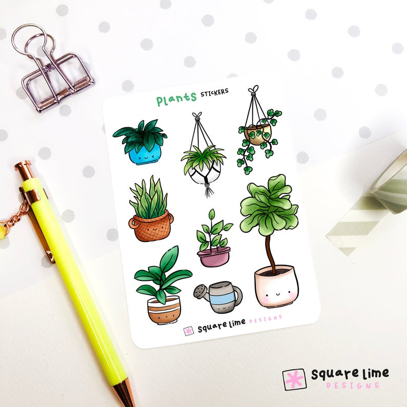 Cute Plants | Sticker Sheet