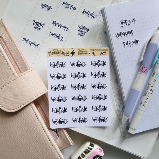 Hydrate | Sticker Sheet