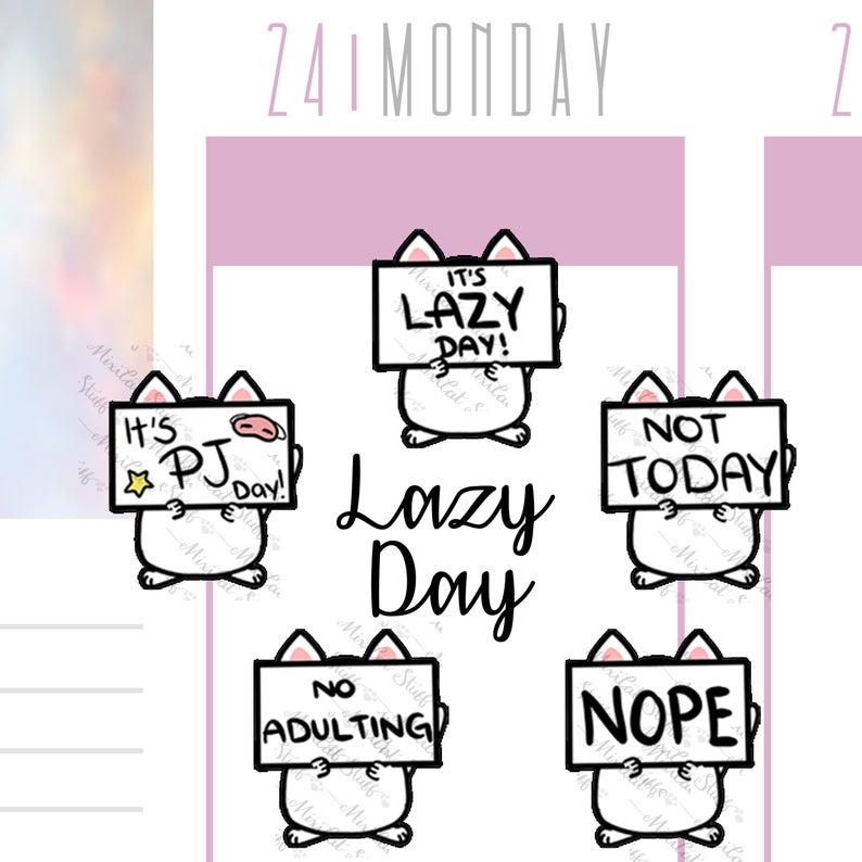 Lazy Day | Sticker Sheet