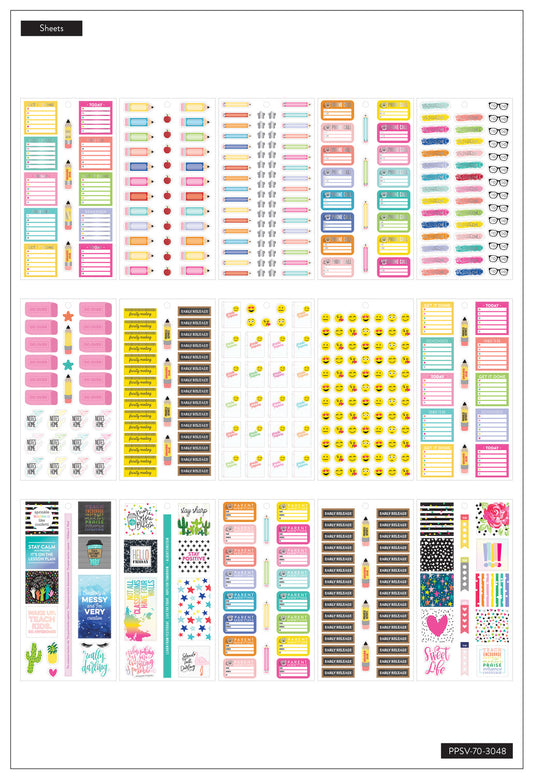 Value Pack Stickers - Teachers Rule - Classic Teacher
