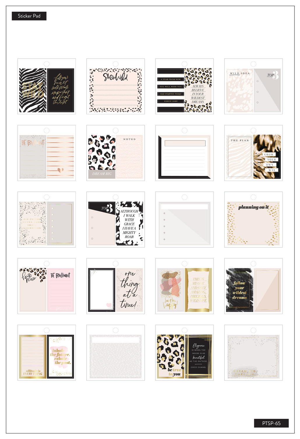 Tiny Sticker Pad - Wild Styled