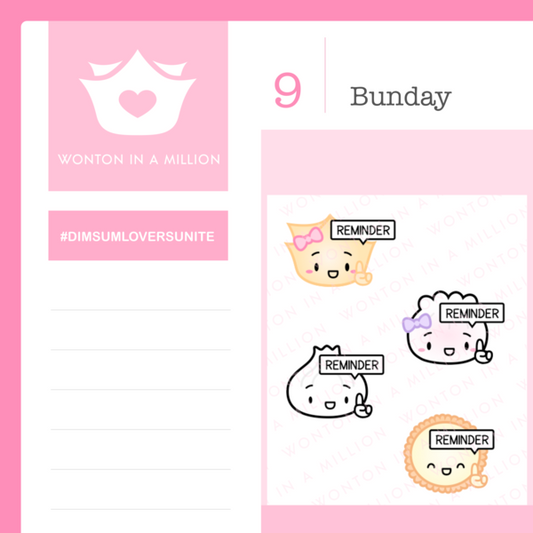 Reminders | Sticker Sheet
