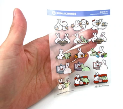 SLT x OMWL Hello Friends | Transparent Seal Stickers