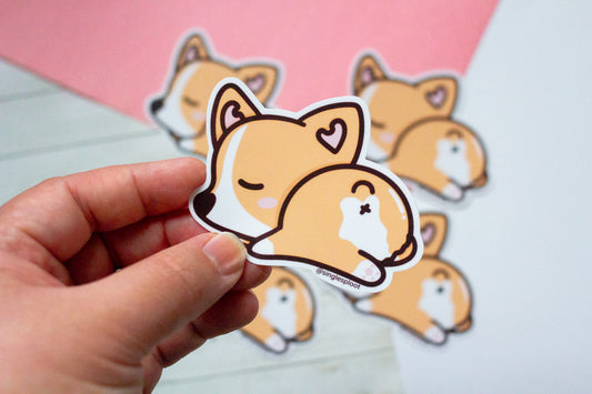 Sleepy Corgi | Sticker
