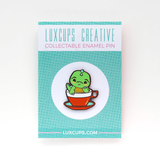 Green Tea Rex | Enamel Pin