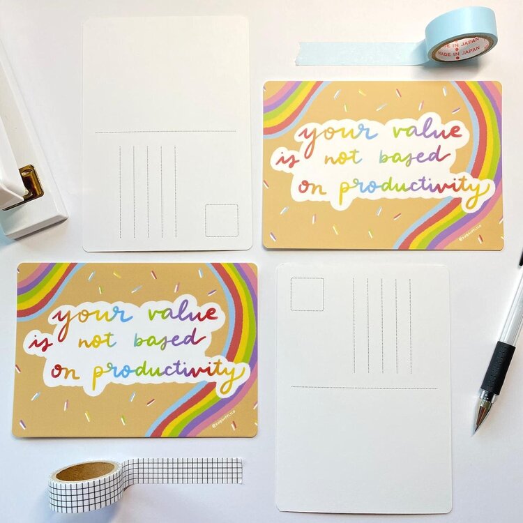 Value and Productivity | Postcard