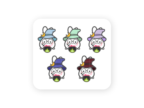 Wizard Lil HOLO Foiled Seals