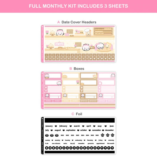 Cafe Steamie | Monthly A5W