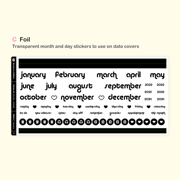Valentine | Monthly A5W