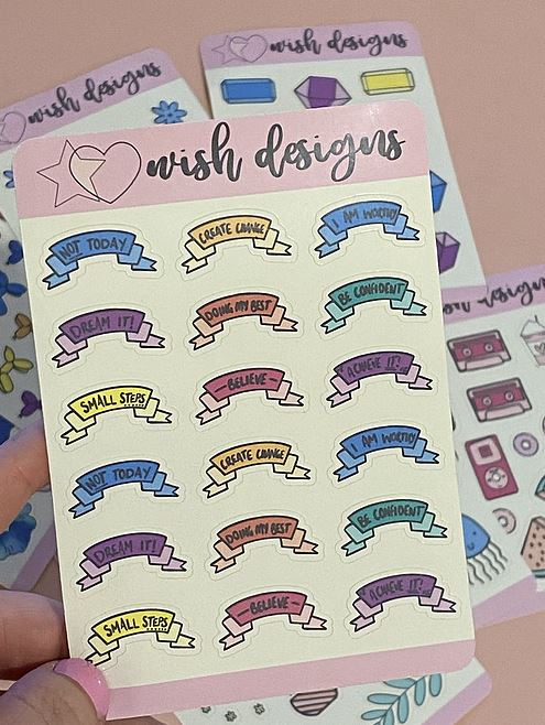 Affirmation Banners | Sticker Sheet