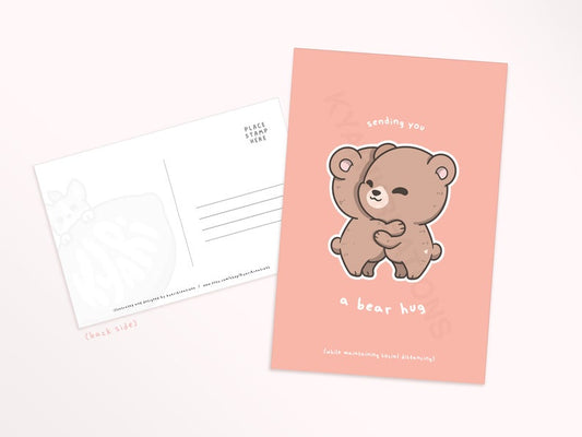 Hugging Bears | Postcard