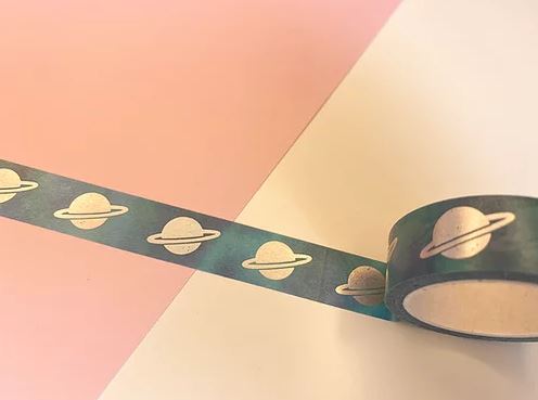 Blue/Green Holographic Planets | Washi