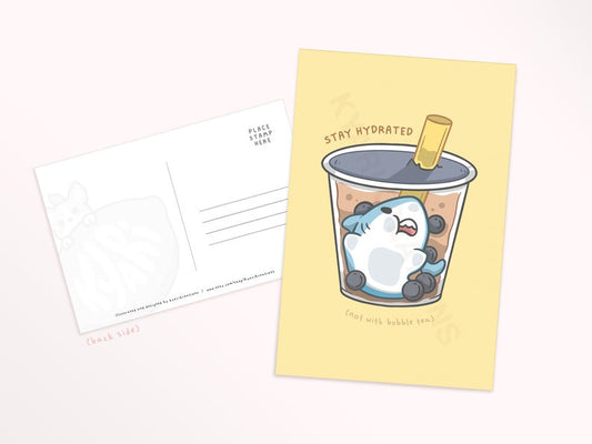 Boba Shark | Postcard
