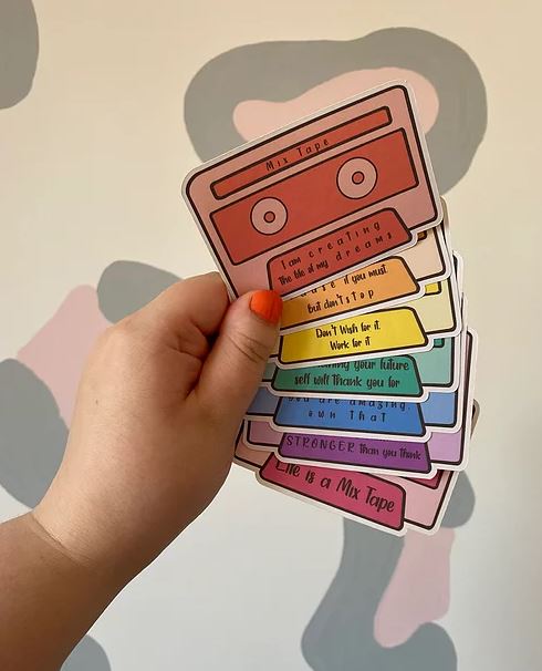 Motivational Cassettes | Sticker Pack