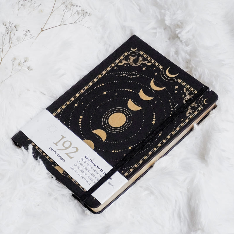 Celestial Dreams - Black and Gold | Journal