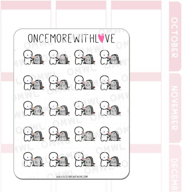 Cemetery Visit | Sticker Sheet