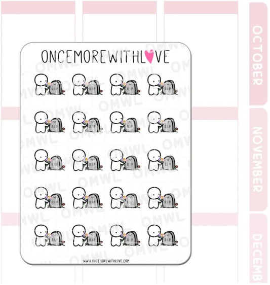 Cemetery Visit | Sticker Sheet