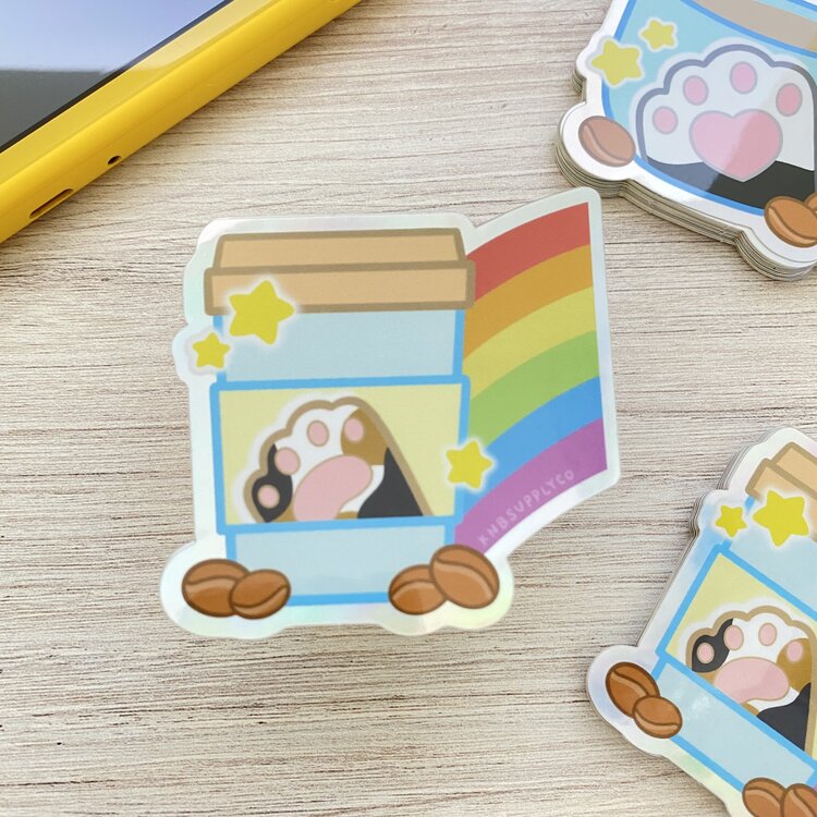 Coffee Hype - Pawffee Shop | Vinyl Sticker
