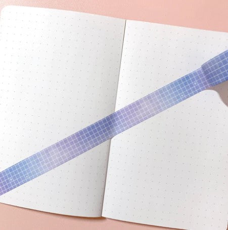 Soft Galaxy Blue Grid | Washi