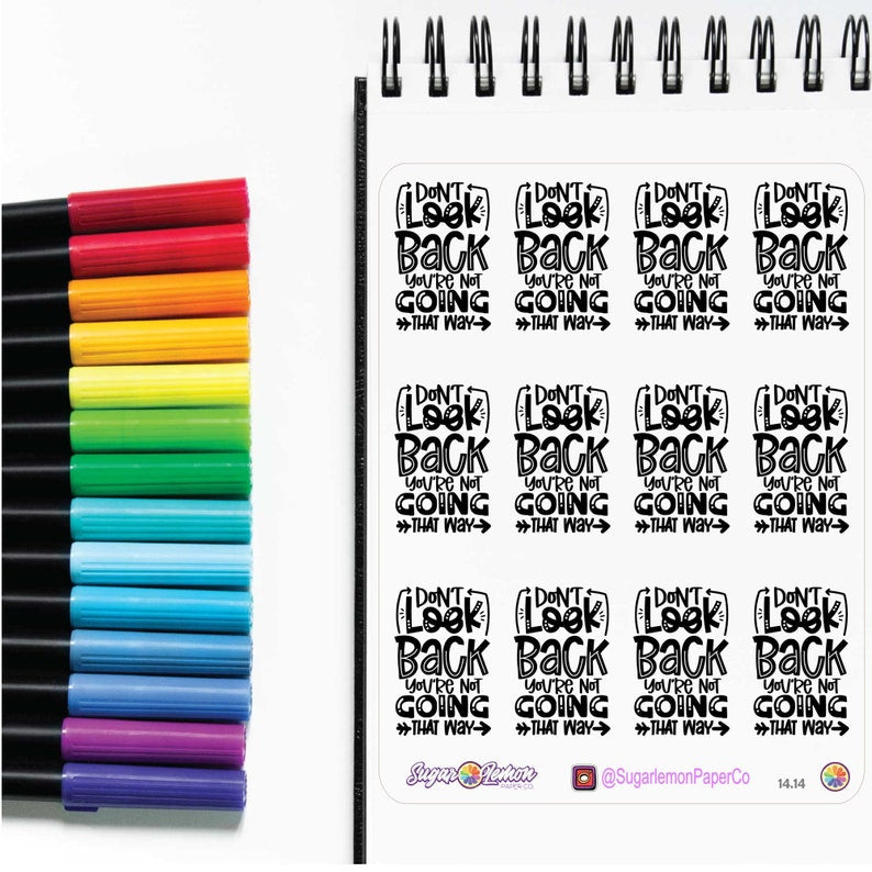 Don't Look Back | Sticker Sheet