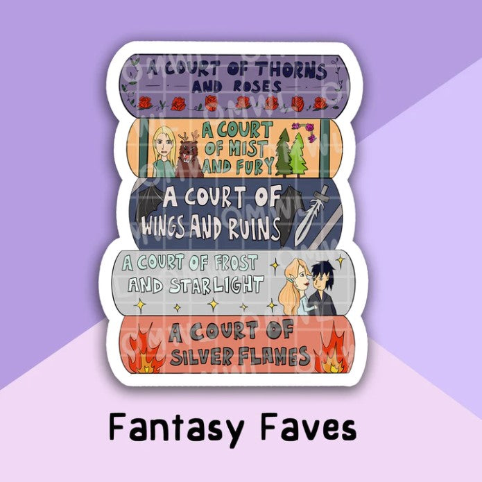 Bookish Fantasy Faves by Lyttlefingers | Vinyl Decal