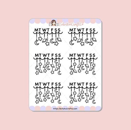 Galaxy Banner | Sticker Sheet