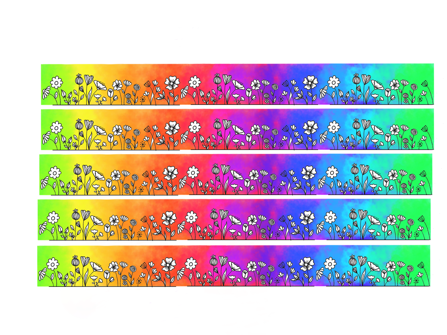 Rainbow Garden | Washi