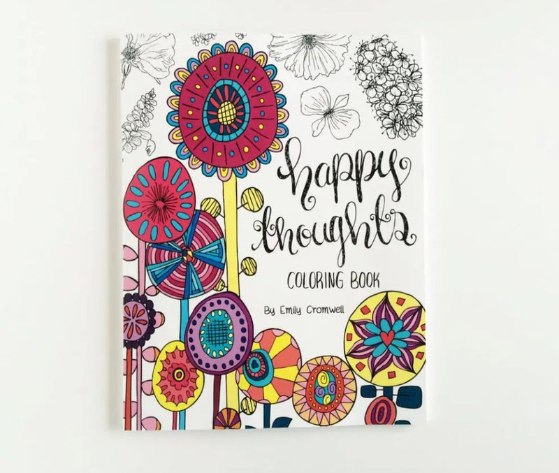 Happy Thoughts | Inspirational Colouring Book