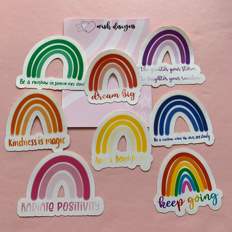 Motivating Rainbows | Sticker Pack