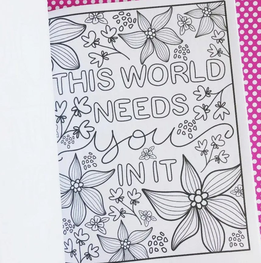 Positive Vibes | Inspirational Colouring Book