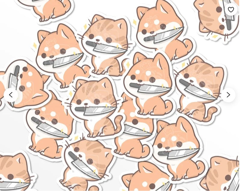 Knife Doggo and Kitty | Stickers