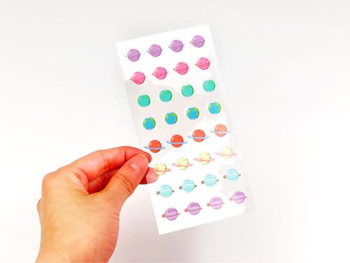 Lil' Planets | Transparent Seal Stickers