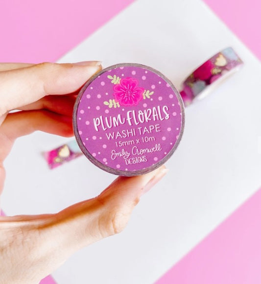 Plum Florals | Washi