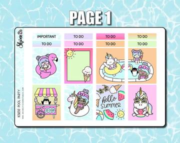 Pool Party | Hobonichi Cousin Kit