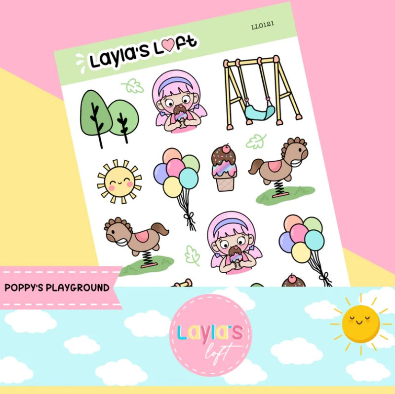 Poppy's Playground | Sticker Sheet
