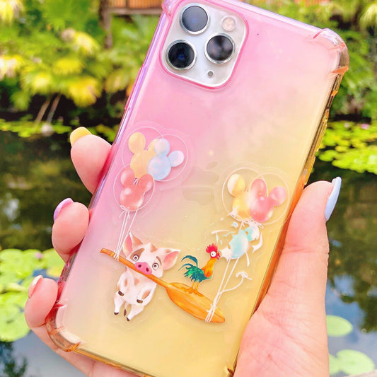 Pua Hei Hei Mickey Balloon | Transparent Sticker