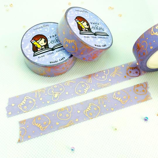 Purple Sugar Bun & Sushi Pattern | Washi