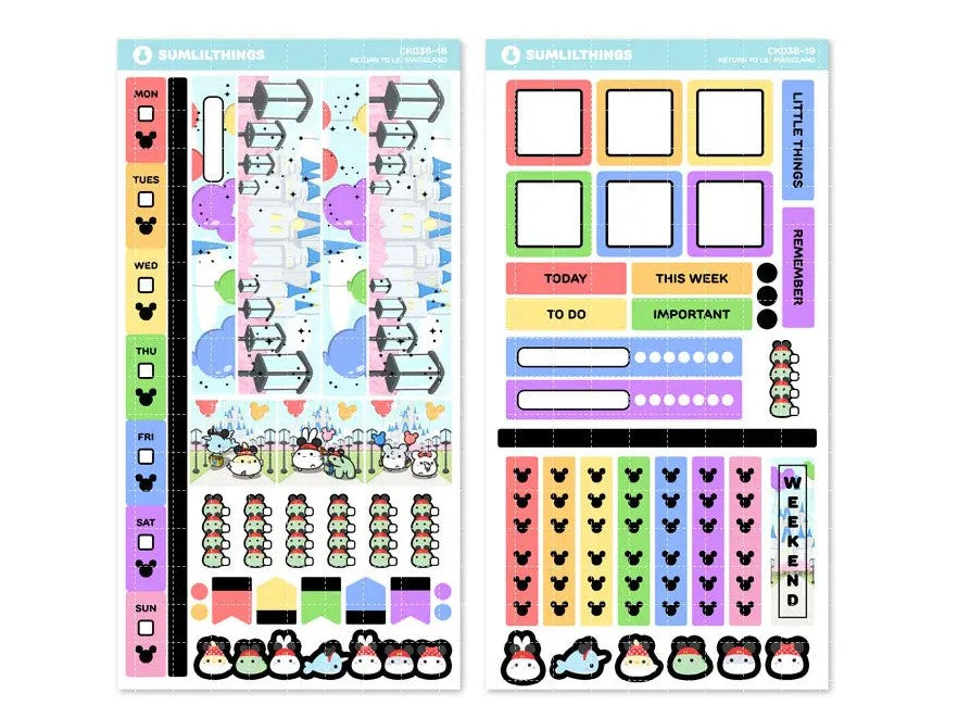 Return To Magicland | Hobonichi Sticker Kit