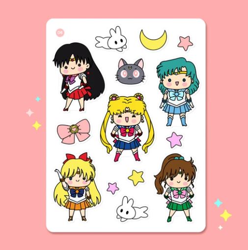 Sailor Moon Fanart | Sticker Sheet