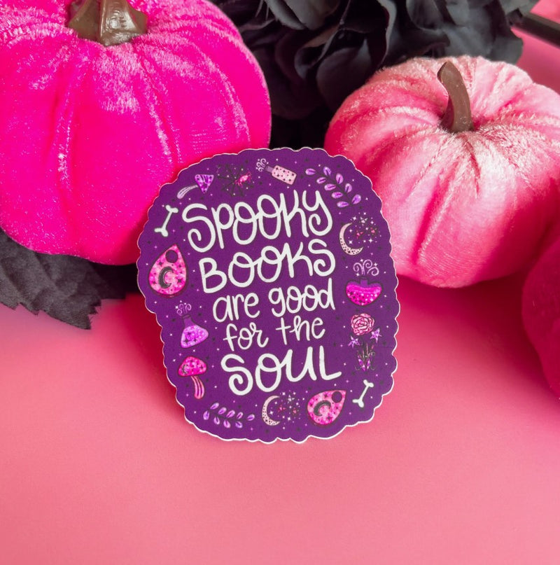 Spooky Books Are Good For The Soul | Vinyl Sticker