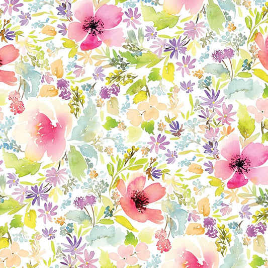 Spring Floral | 12x12 Scrapbook Paper
