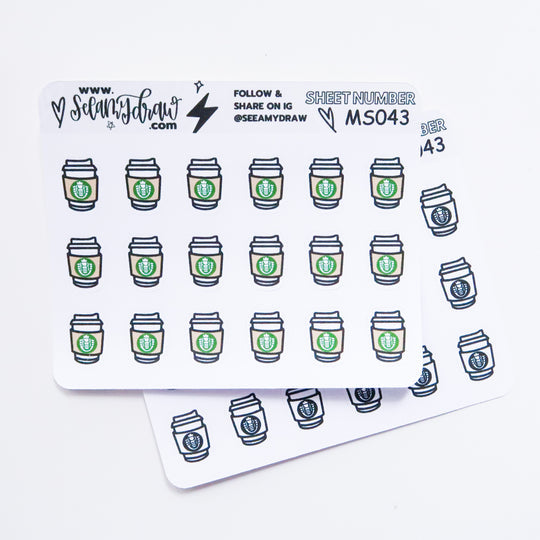 Coffee Time - Starbies | Mini Sticker Sheet