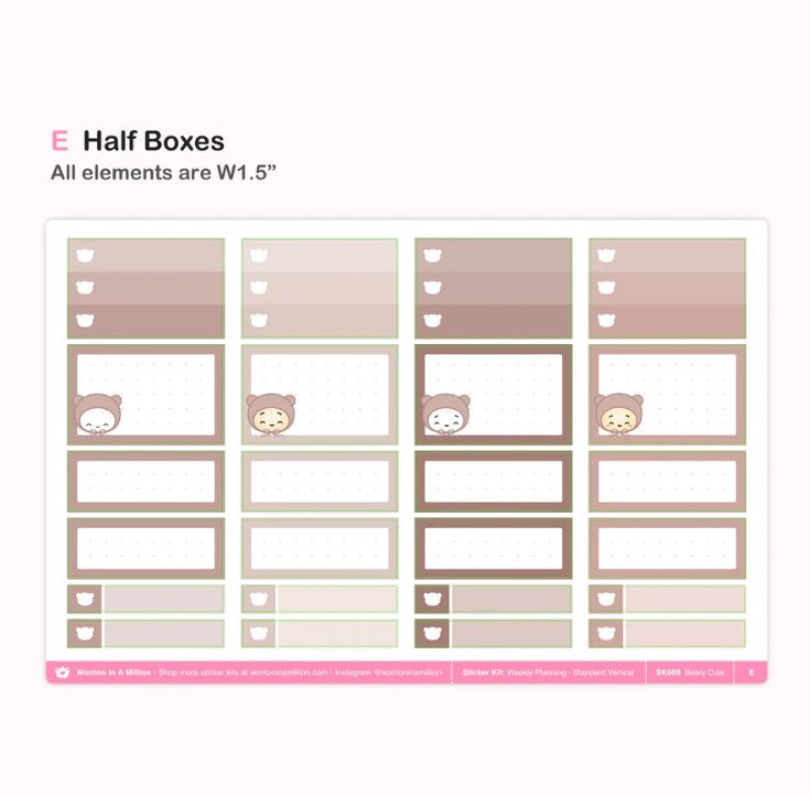 Beary Cute | Vertical Kit